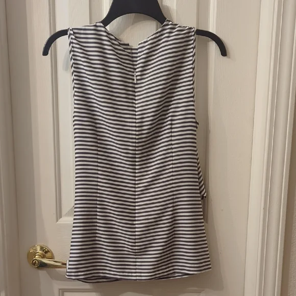 Ann Taylor Striped Top Capsule Wardrobe Classic Office Wear - Picture 4 of 6